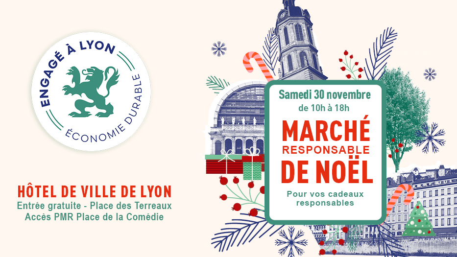 Bannière de l'évènement Marché de Noël du label Engagé à Lyon