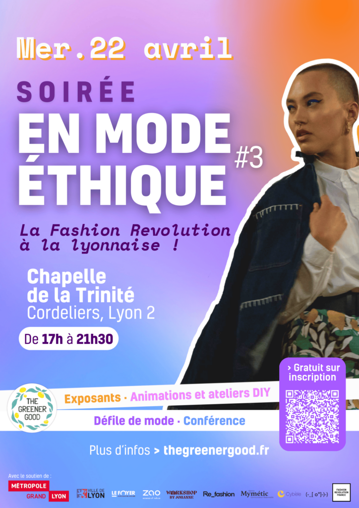 Affiche de la 3e Soirée En Mode Ethique avec les infos pratiques